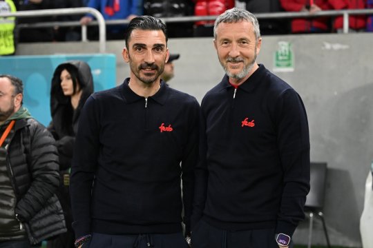 MM Stoica și Charalambous, surprinși la un meci amical. Ce jucător au mers să urmărească