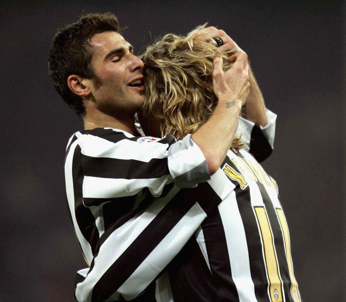Adrian Mutu și Pavel Nedved