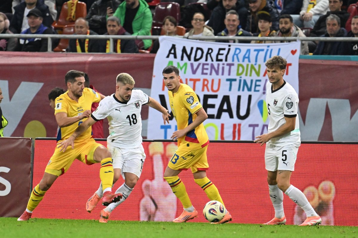 România - Austria 1-0, din preliminariile Campionatului Mondial