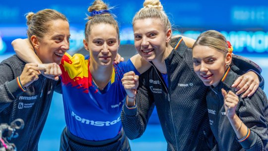 Echipa feminină a României a câștigat argintul la ”Europenele” de tenis de masă pe echipe