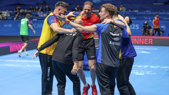 Echipa masculină a României a cucerit și ea argintul la ”Europenele” de tenis de masă, după performanța de la feminin