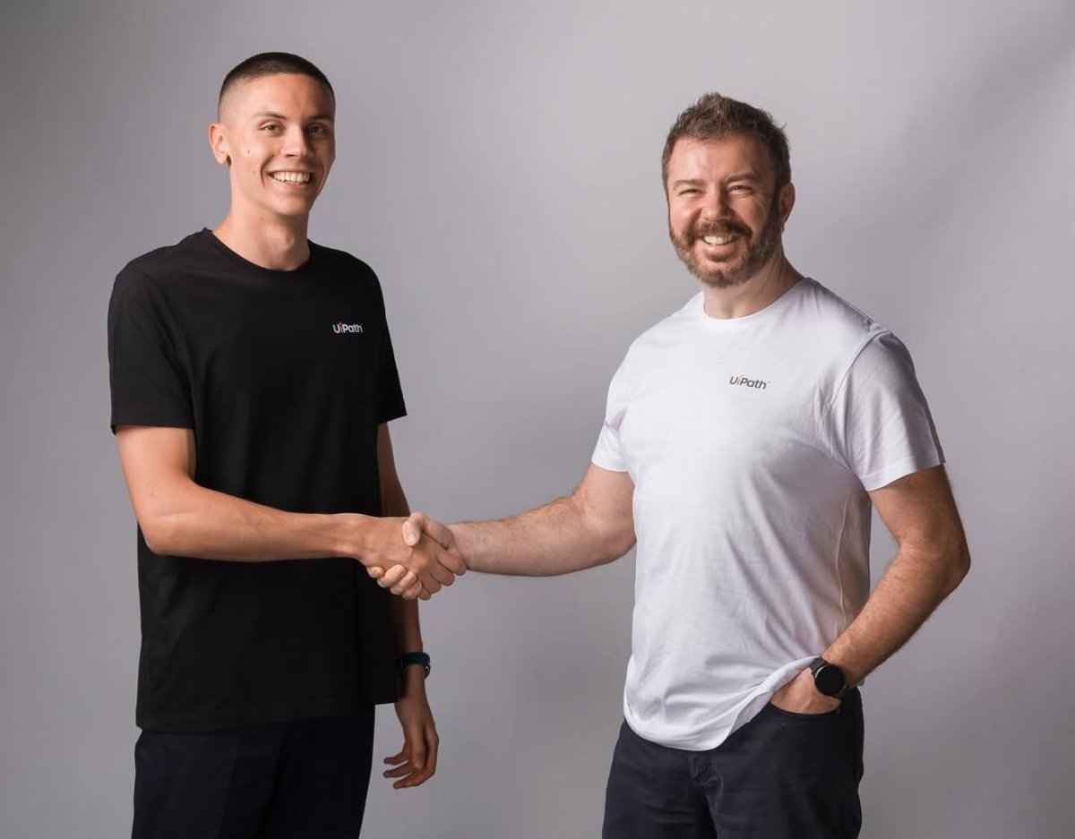 David Popovici și Daniel Dines, fondatorul UiPath