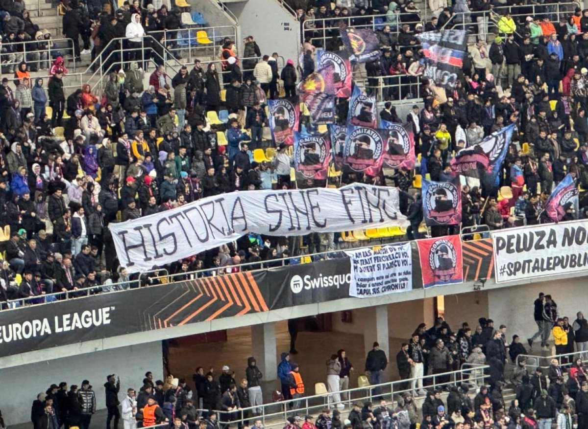 Mesajul suporterilor celor de la FCSB înaintea startului jocului împotriva elvețienilor