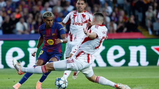 Barcelona - Olympiacos 2-0 și Almaty - Pafos 0-0, pe iAMsport.ro. Saint Gilloise - Inter, Arsenal - Atletico, PSV - Napoli și Leverkusen - PSG debutează la 22:00