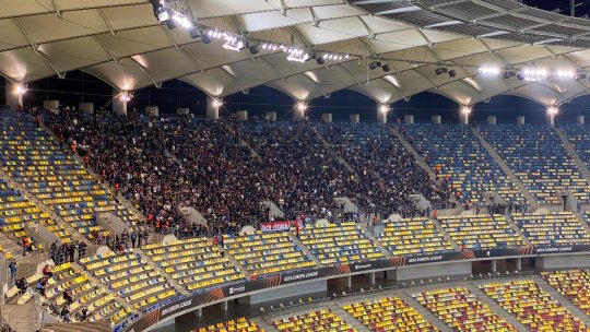 Fanii Bolognei, ironii pe Arena Națională. Bannerul care i-a scos din sărite pe fanii FCSB