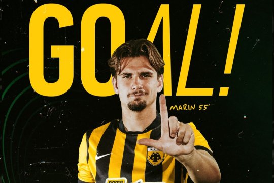 Răzvan Marin, gol în Conference League! AEK Atena a zdrobit fosta adversară a FCSB