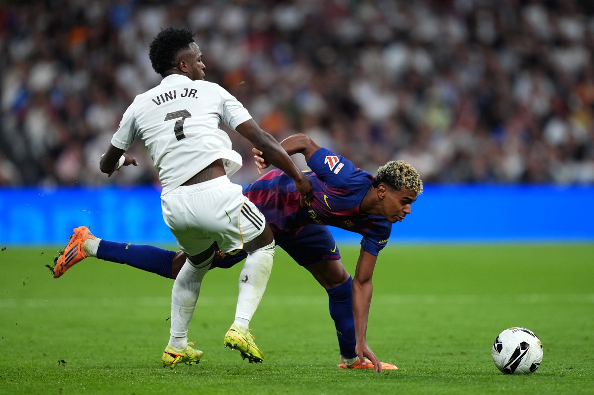 Vinicius Jr. a fost schimbat în minutul 72, în El Clasico