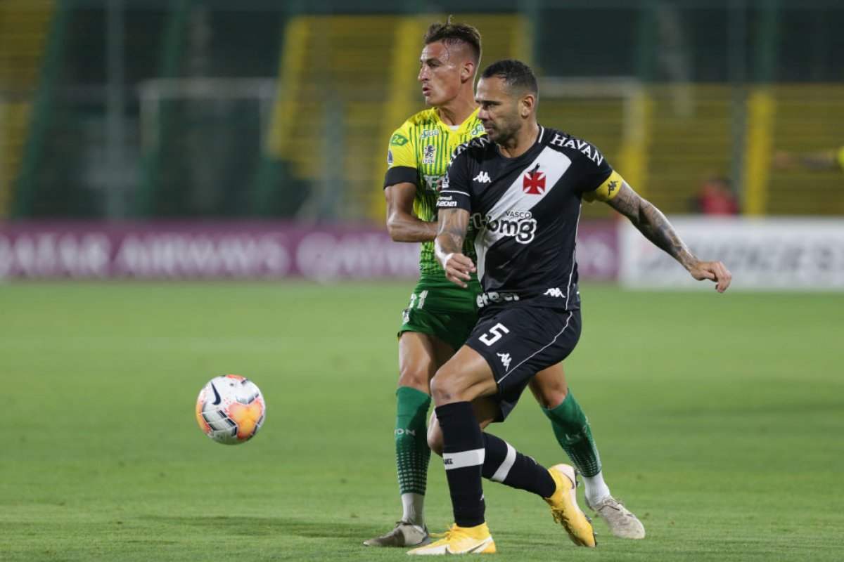 Leandro Castan, în tricoul lui Vasco da Gama, într-un meci jucat în noiembrie 2020