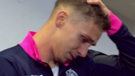 Louis Munteanu a plecat în lacrimi de la flash-interviu după eșecul dureros cu Dinamo