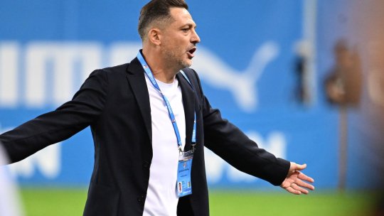 Mirel Rădoi, în pragul unei crize de nervi la flash-interviu, după meciul cu FCSB: ”Cred că am o sosie”