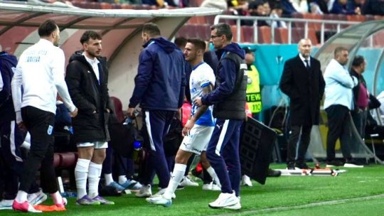 Verdict de coșmar pentru fotbalistul Universității Craiova! A părăsit duelul cu FCSB în lacrimi