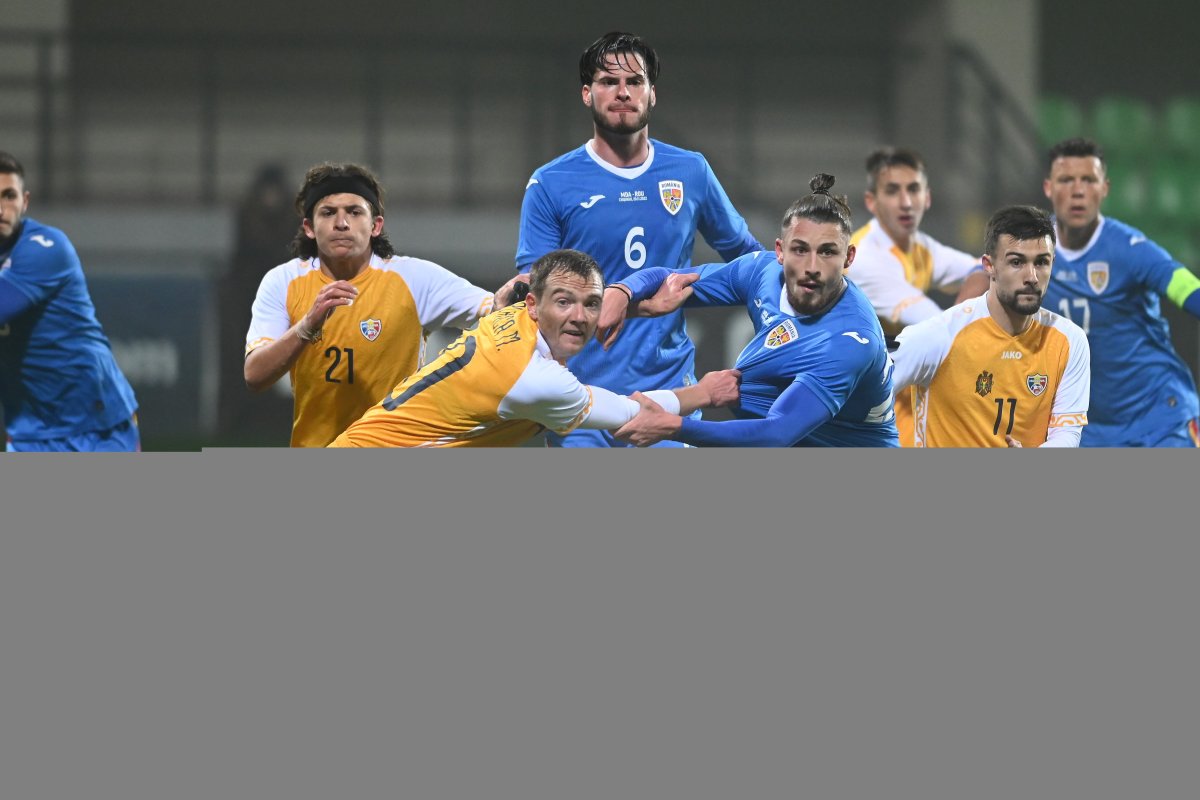 Imagine de la ultimul meci direct dintre cele două selecționate, din noiembrie 2022