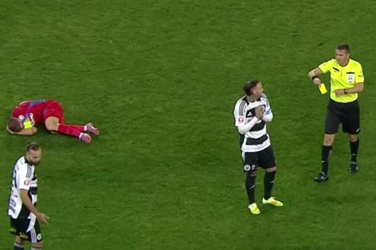 L-a ”îngropat” pe Bergodi! Murgia a văzut două cartonașe galbene în interval de trei minute