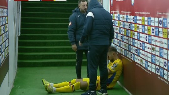 Drăguș a fost eliminat după două minute pentru o intervenție de KO! Cum a reacționat Lucescu când a văzut ce s-a întâmplat