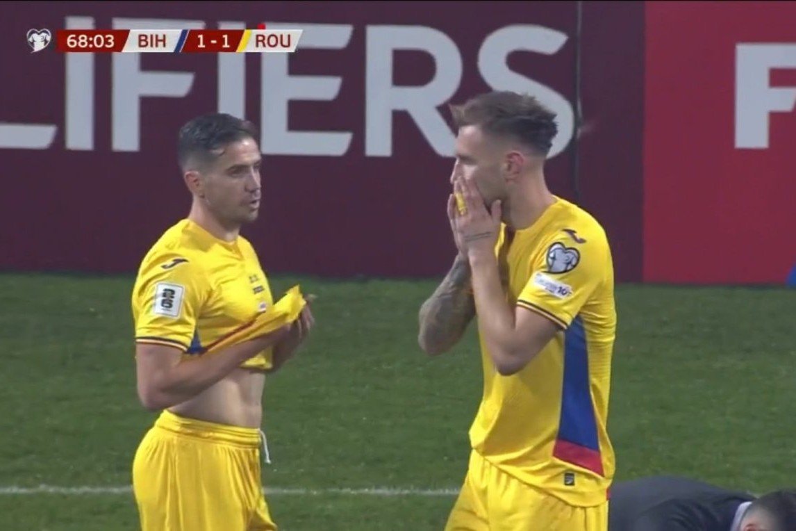 Reacția lui Denis Drăguș după eliminarea din meciul cu Bosnia, scor 1-3