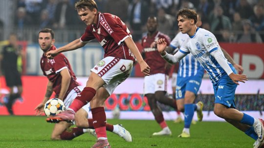 Universitatea Craiova - Rapid 1-1, ACUM, pe iAMsport.ro. O primă repriză încendiară în Bănie: două goluri și o sumedenie de ocazii