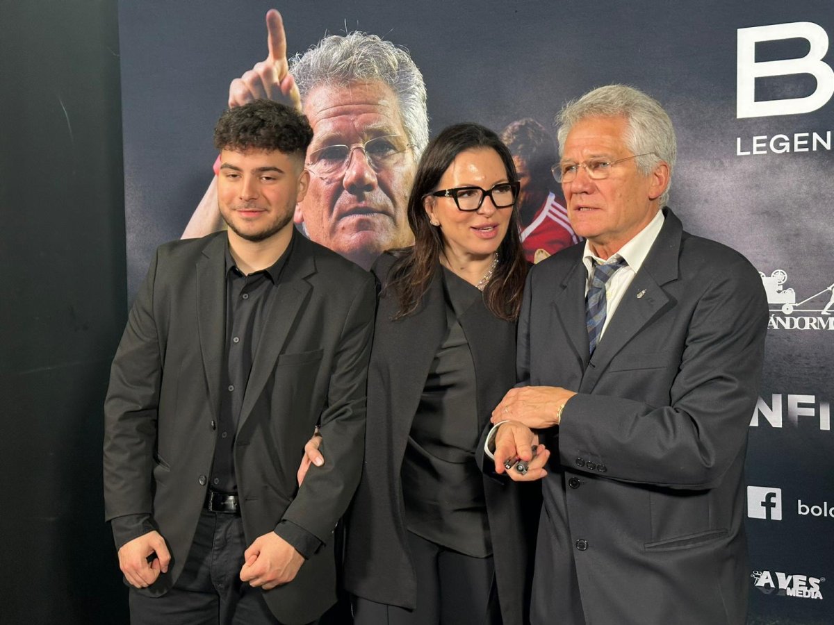 Ladislau Boloni, împreună cu fiica lui nepotul lui Emeric Ienei