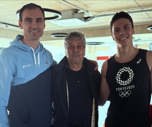 Intâlnire între David Popovici și Mircea Lucescu: ”Modele care ridică standardele sportului românesc”