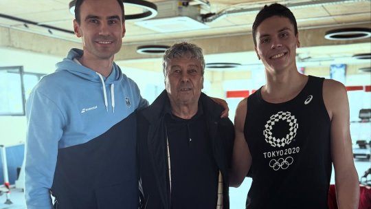 Intâlnire între David Popovici și Mircea Lucescu: ”Modele care ridică standardele sportului românesc”