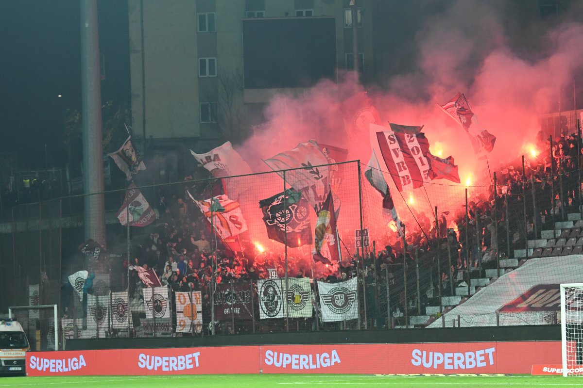 3000 de suporteri rapidiști au fost prezenți în tribunele arenei din Gruia duminică seară