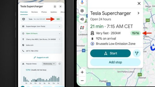 Tesla partajează date despre Supercharger cu Google Maps