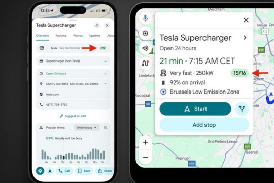 Tesla partajează date despre Supercharger cu Google Maps