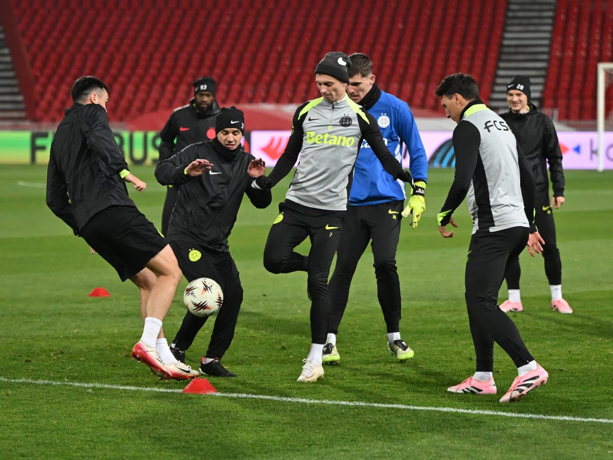 Cei de la FCSB, la antrenamentul oficial de dinaintea partidei din capitala Serbiei