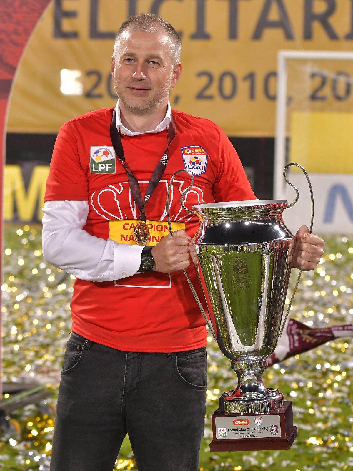 Edi Iordănescu a câștigat titlul cu CFR Cluj în 2021