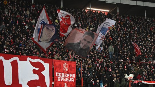 Moment impresionant la Belgrad! Ce au scandat împreună suporterii Stelei Roșii și ai FCSB