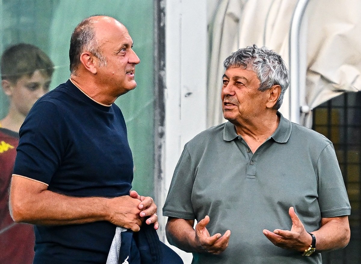 Mircea Lucescu și Dan Șucu - patronul Rapidului și unul dintre cei mai bogați români