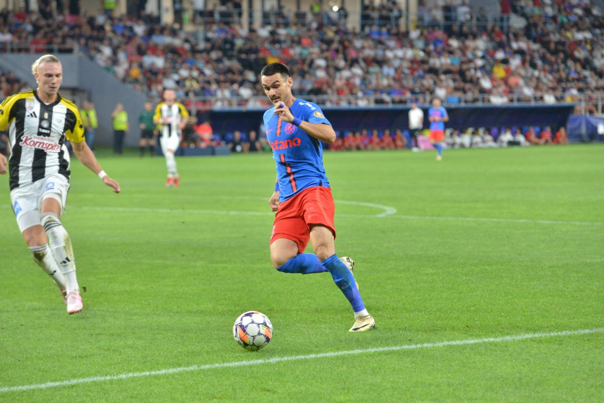 Șut marcase ultima oară pentru FCSB în disputa cu Aberdeen, din Europa League, pe 28 august