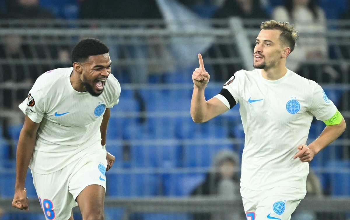 Darius Olaru a marcat unicul gol pentru FCSB în partida cu FC Basel, scor 1-3