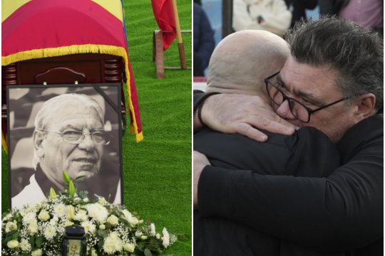 Pregătiri la stadionul din Oradea pentru înmormântarea lui Emeric Ienei. Gabi Balint, cu lacrimi în ochi: ”Ne spunea tot timpul: «Nu există jucători mai buni decât voi»”