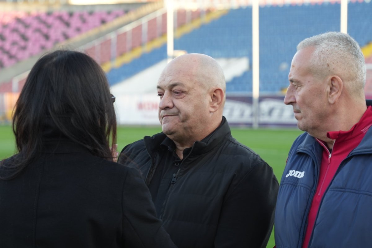 Gabi Balint, prezent la stadionul din Oradea pentru a-l omagia pe Emeric Ienei