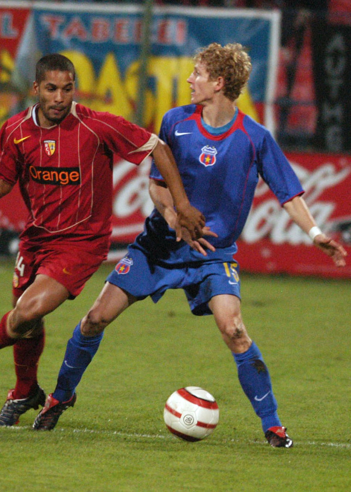 Mihai Neșu în partida cu Lens, scor 4-0