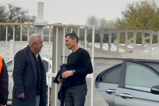 Costel Gâlcă și-a făcut apariția la meciul unei rivale din SuperLiga