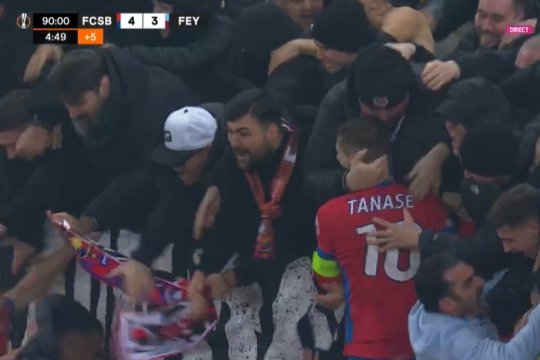 Nebunie pe Arena Națională! Cum au reacționat Florin Tănase și Elias Charalambous după ”remontada” cu Feyenoord