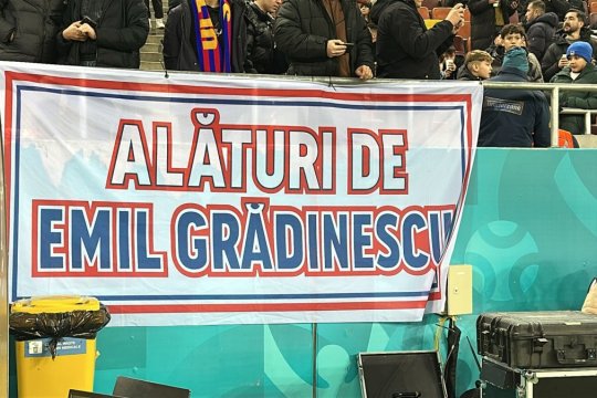 Emil Grădinescu a reacționat după ce a văzut bannerul de susținere de la FCSB-Feyenoord: ”Suporterii nu pot fi manevrați”