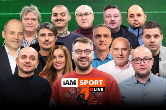 Sărbătorim un an de iAMsport LIVE cu o ediție specială: 4 ore de emisiune, invitați de top și revenirea lui Florin Prunea