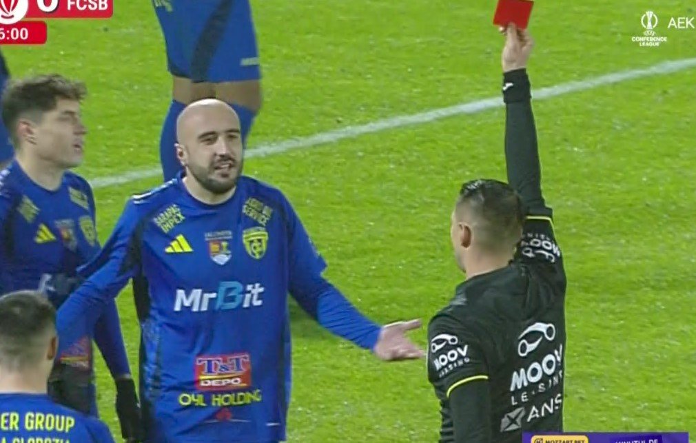 Faza care a schimbat meciul de la Slobozia. De ce l-a eliminat arbitrul pe Șerbănică