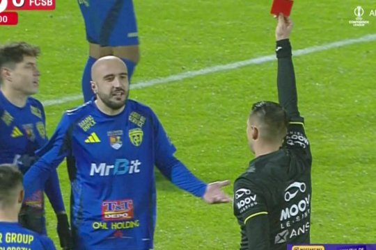 Faza care a schimbat meciul de la Slobozia! De ce a fost eliminat Șerbănică în partida cu FCSB