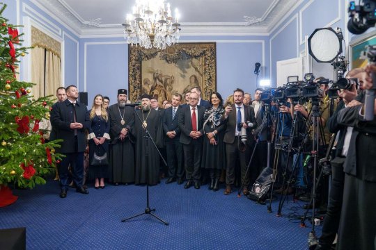 Președintele României, Nicușor Dan, s-a întâlnit cu un fotbalist român la Londra