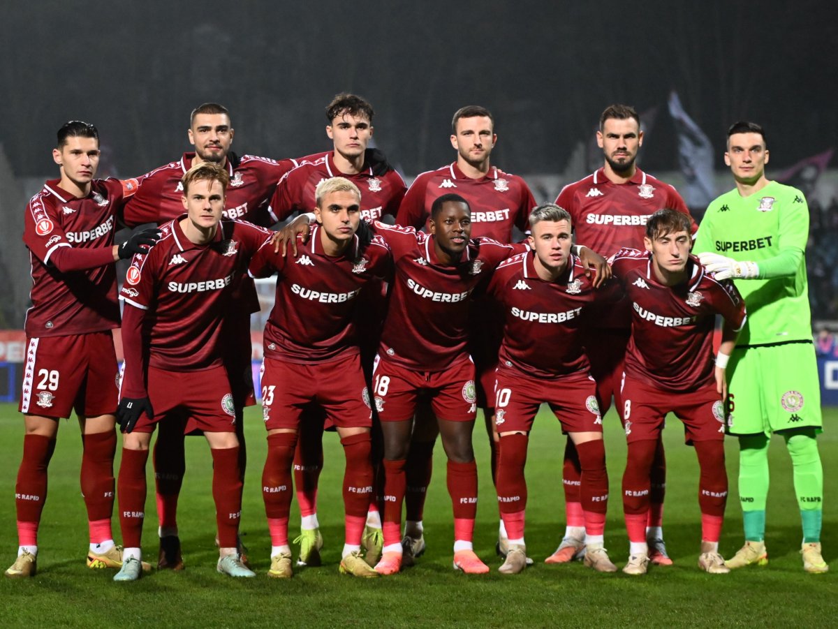 Echipa Rapidului din penultimul meci de campionat, jucat împotriva celor de la FC Botoșani