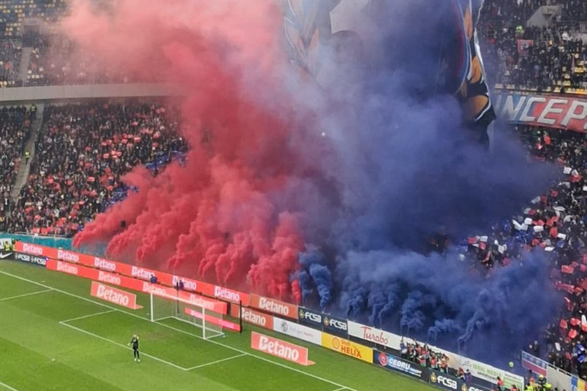 Scenografie specială pregătită de FCSB
