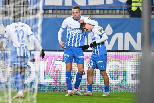 David Matei și Al-Hamlawi, euforici după ce au marcat câte o dublă contra Csikszeredei: ”Astfel de lucruri se întâmplă o dată la 50 de ani”