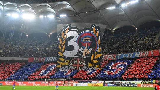 Scenografia Peluzei Nord de la FCSB - Rapid ar fi conținut un mesaj cu tentă nazistă, cu trimitere către al Doilea Război Mondial