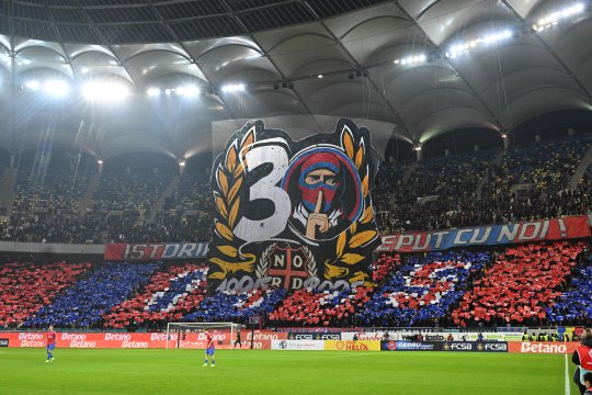 Scenografia Peluzei Nord de la FCSB - Rapid ar fi conținut un mesaj cu tentă nazistă, cu trimitere către al Doilea Război Mondial