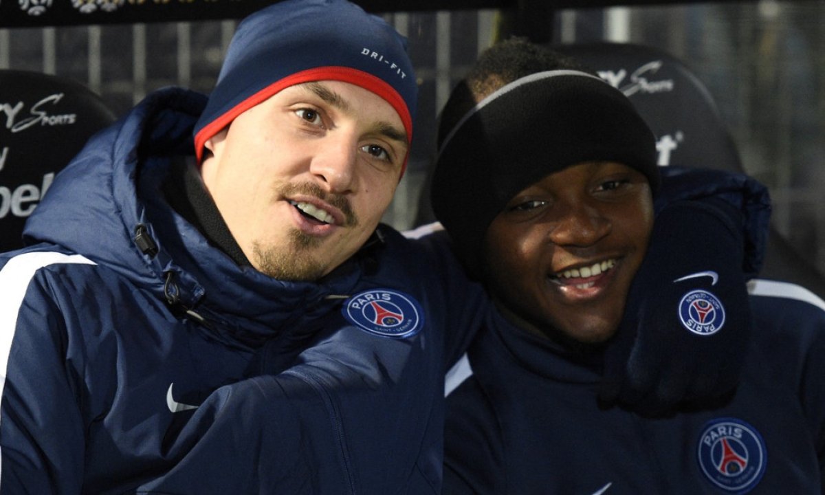 Hervin Ongenda, alături de Zlatan Ibrahimovici