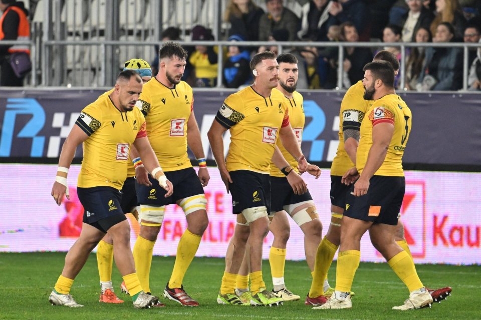 Jucătorii echipei naționale de rugby a României