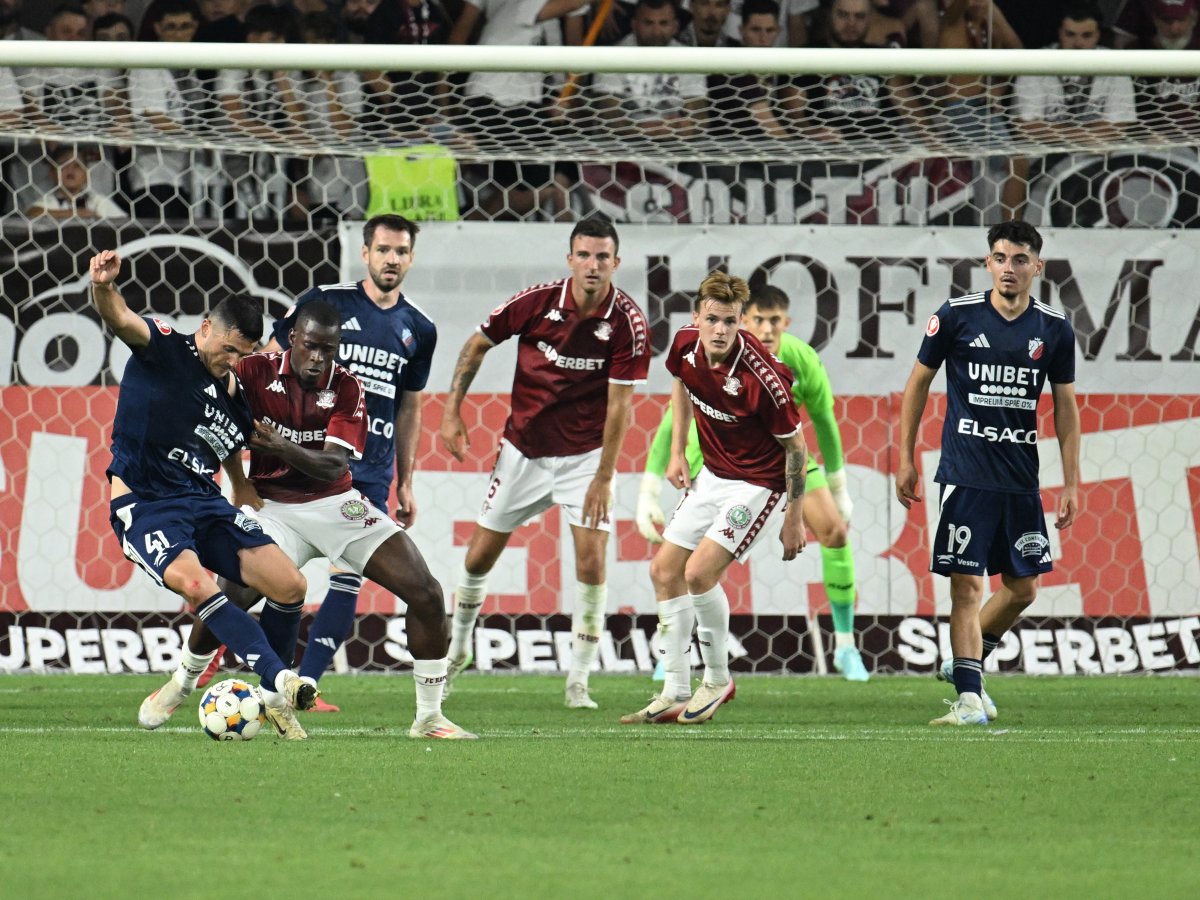 Rapid s-a impus în meciul tur cu Botoșani cu scorul de 2-1